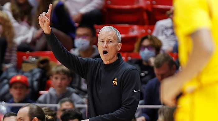 Andy Enfield coaching USC.