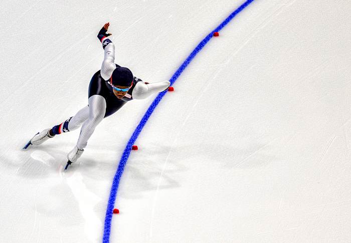 Beijing 2022: Erin Jackson during the Women’s 500m final