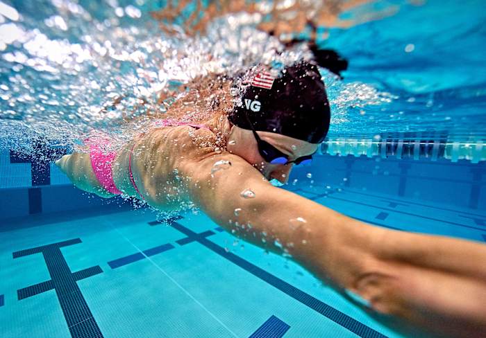 Paralympic Swimming: Team USA swimmer Jessica Long during photo shoot.