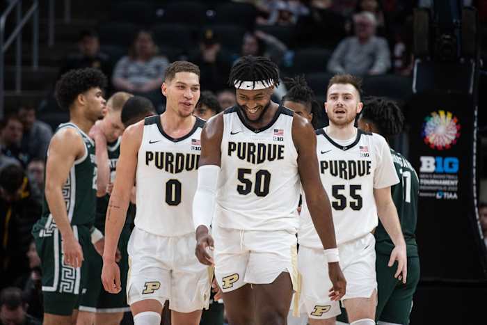 Mason Gillis, Trevion Williams and Sasha Stefanovic