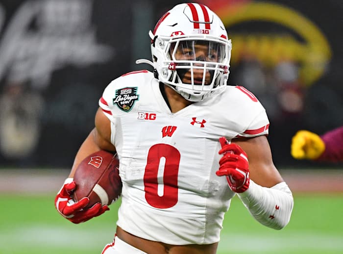 Wisconsin running back Braelon Allen.