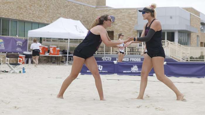 Women's Beach Volleyball; Alexis Filippone and Hailey Hamlett
