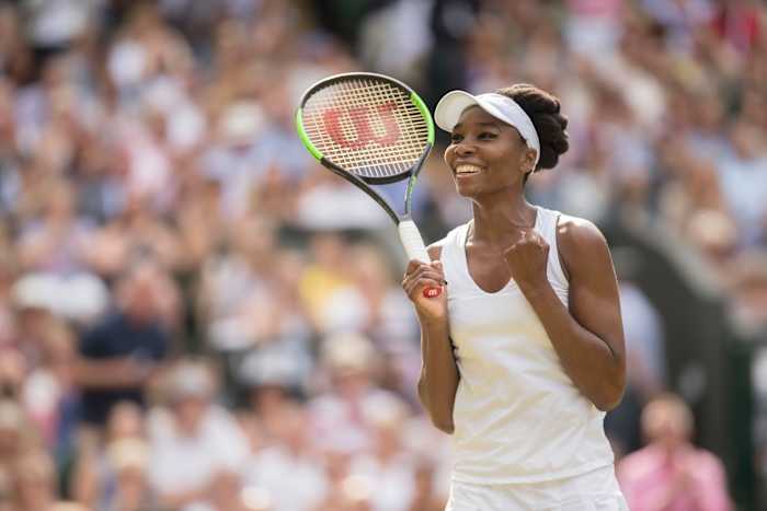 Venus Williams holding a tennis racket