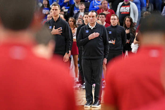 Mike Krzyzewski-Duke Pregame