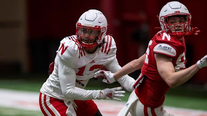 Omar Brown cornerback spring practice 2022.03.30 2901