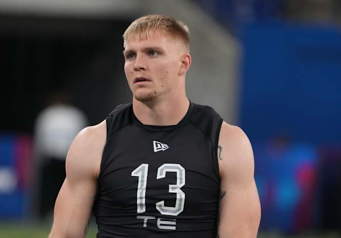 Colorado State TE Trey McBride at NFL Combine