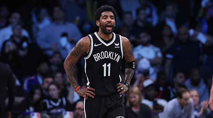 Kyrie Irving with the Nets.