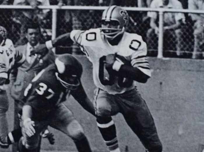 Former Saints WR Ken Burrough (00). Credit: crescentcitysports.com