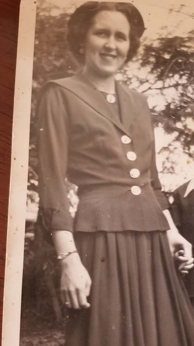 Morris’ grandmother, Violet Snead, who passed away in the 1990’s and owned the coat worn by Uros Plavsic this weekend.