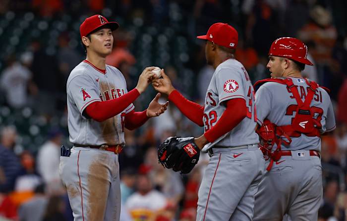 Shohei Ohtani earns the game ball.