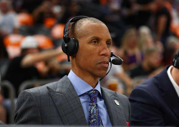 Pacers legend Reggie Miller is a color analyst for NBA games on TNT.