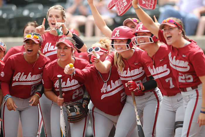 Alabama softball at Texas A&M