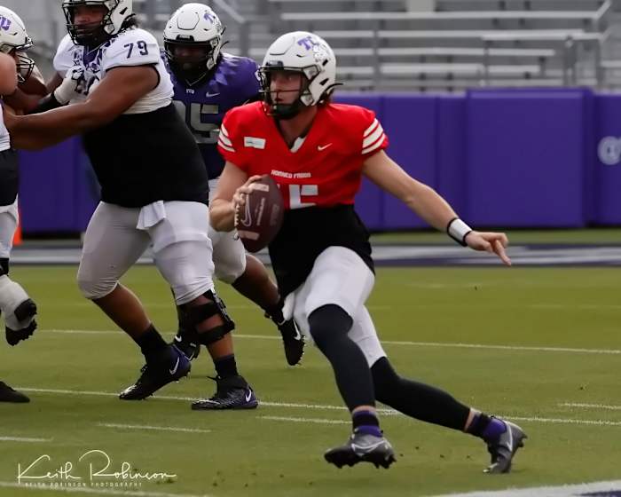 TCU Spring Football Game # 15 QB Max Duggan