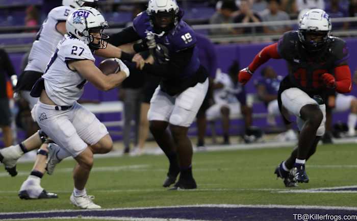 TCU Spring Football Game #27 Gunnar Henderson With The Ball