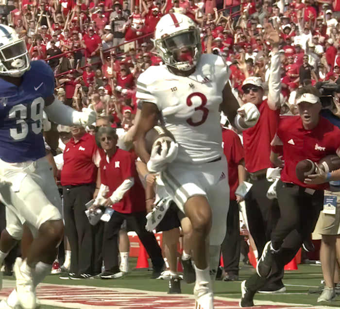 Samori Toure football Nebraska vs Buffalo 2021