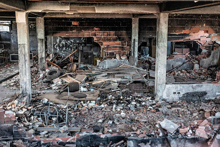When the Cunsolo clubhouse burned down, players approached it like they do their sport: “You fall down, you get up,” says Mertoli.