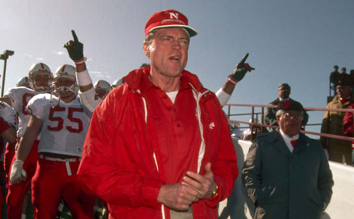 Tom Osborne 1992 Nebraska vs Oklahoma