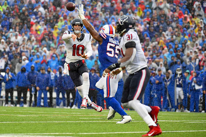 Davis Mills, Jerry Hughes