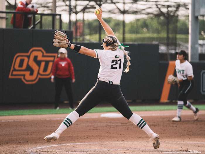 Skylar Savage, North Texas pitcher vs. Nebraska