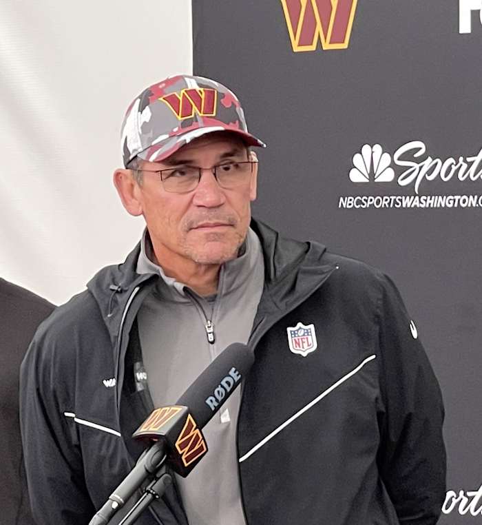 Washington Commanders head coach Ron Rivera