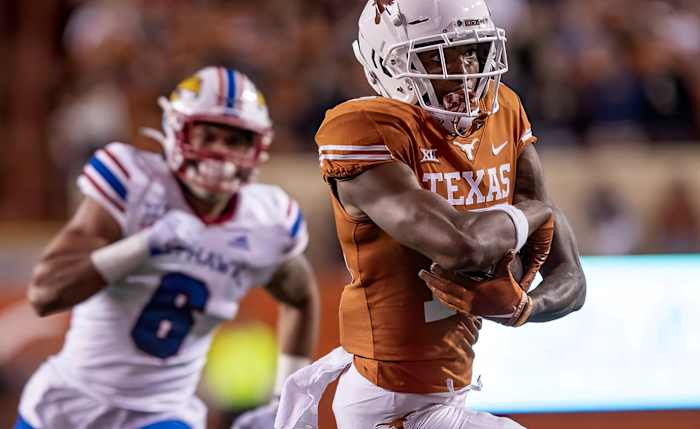 Marcus Washington 2021 Texas vs Kansas football