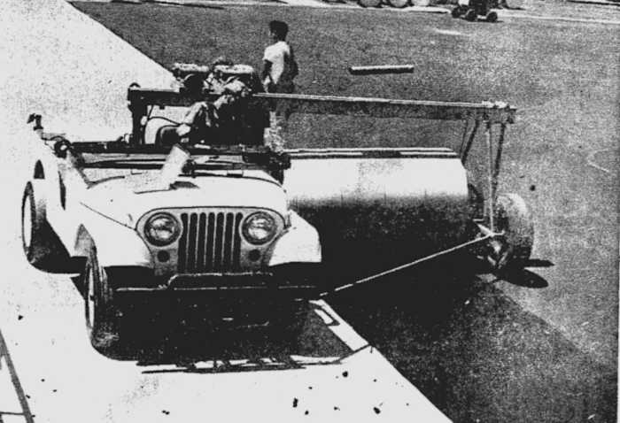 1970 AstroTurf five-eighths inch pad installed atop asphalt base synthetic rubber and vinyl