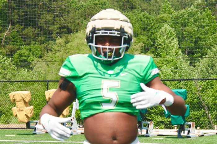 Eddrick Houston has added a lot of weight in one year, and it's good weight.