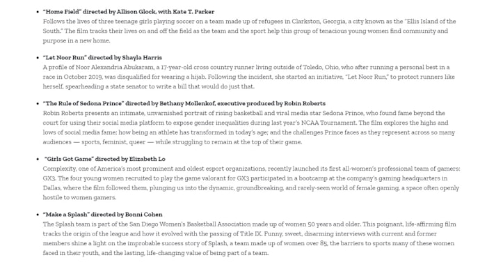 ESPN's Fifty/50 Shorts.