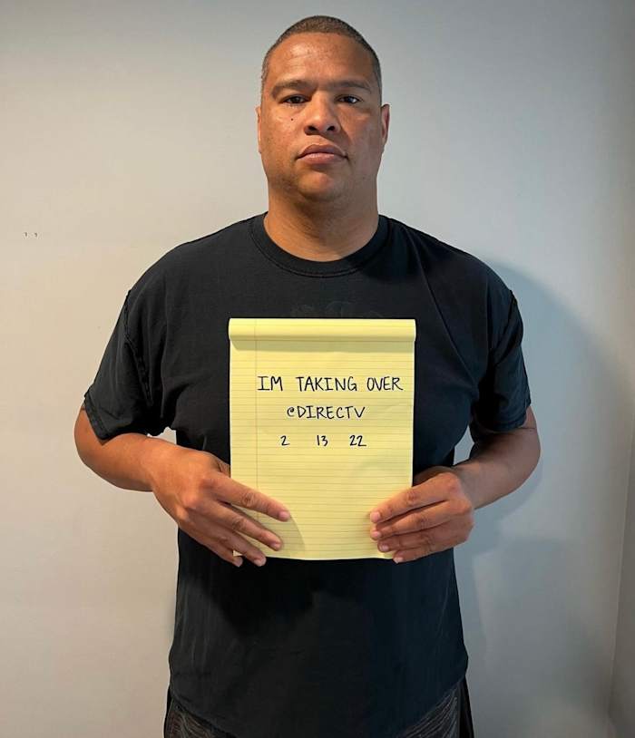 Josiah Johnson tweets for @DIRECTV on February 13, 2022.