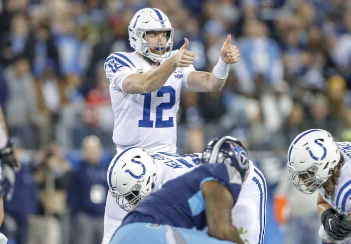 Colts quarterback Andrew Luck was named NFL Comeback Player of the Year. Indianapolis Colts Take On The Tennesee Titans At Nissan Stadium In Nashville