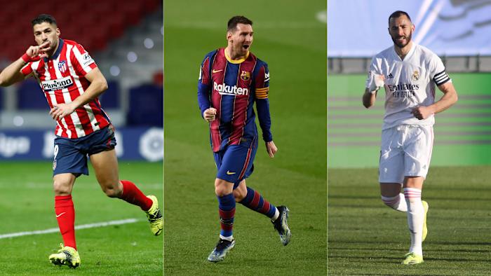 Atletico Madrid, Barcelona and Real Madrid are vying for La Liga's title