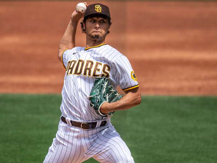 Darvish went 16–8 with a 3.10 ERA last season with the Padres.