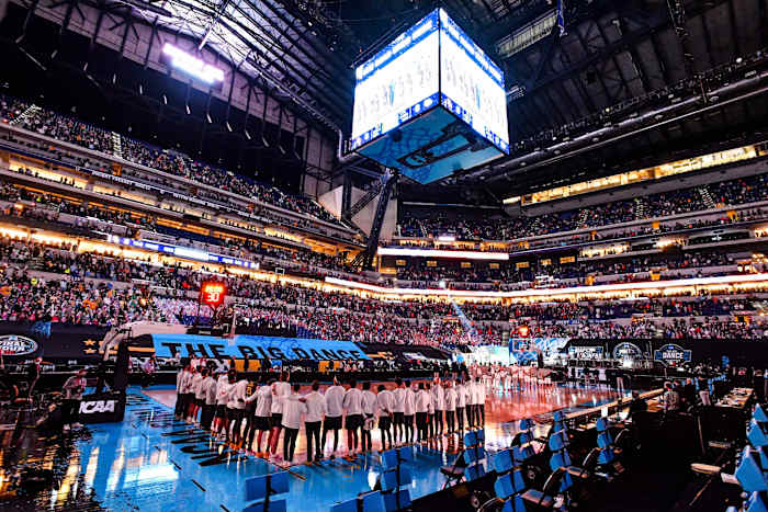 The scene prior to the men's national championship game