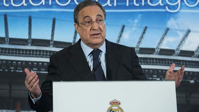 Real Madrid president Florentino Perez