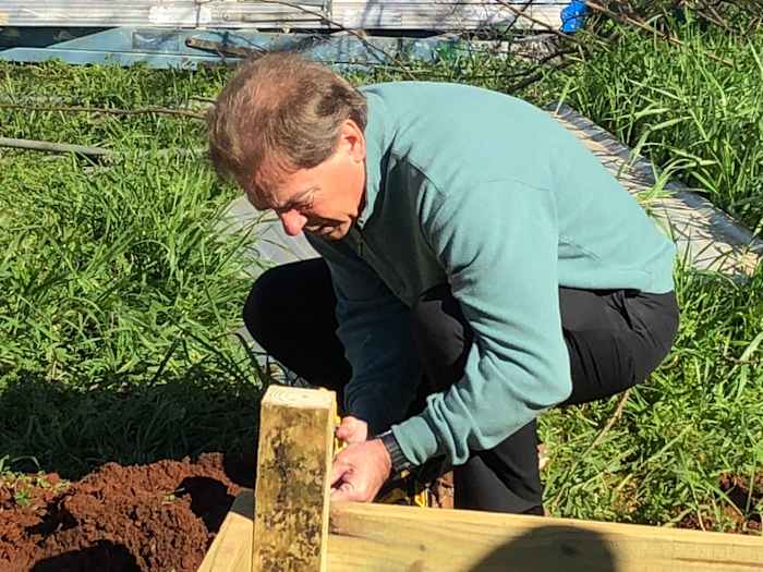 Nick Saban workin on national championship house No. 17