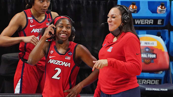 Arizona's Aari McDonald and Adia Barnes