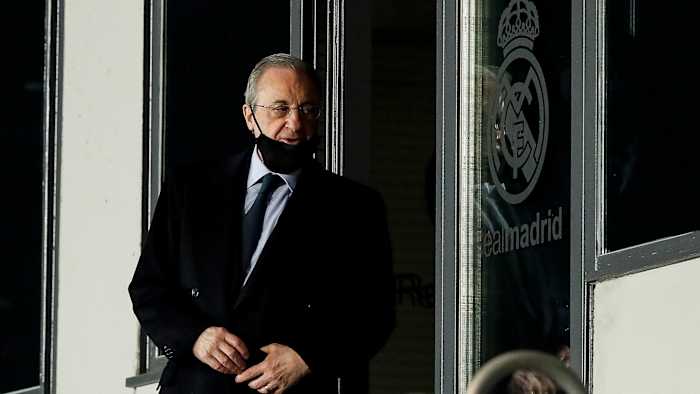 Real Madrid president Florentino Perez