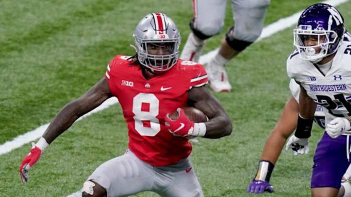 Trey Sermon has proven to be a strong option in the backfield in college and looks to continue that for the Niners.