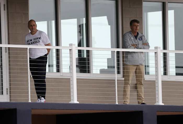 Yankees GM Brian Cashman, owner Hal Steinbrenner