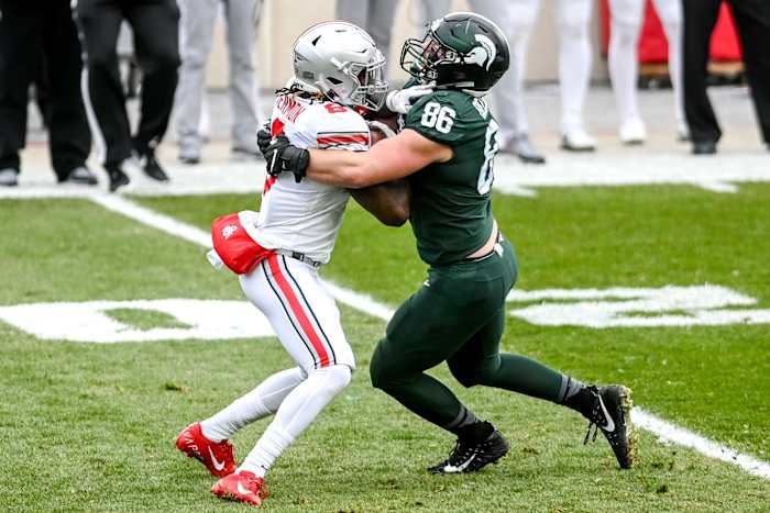 Drew Beesley was a big part of the Spartans defense in 2020.