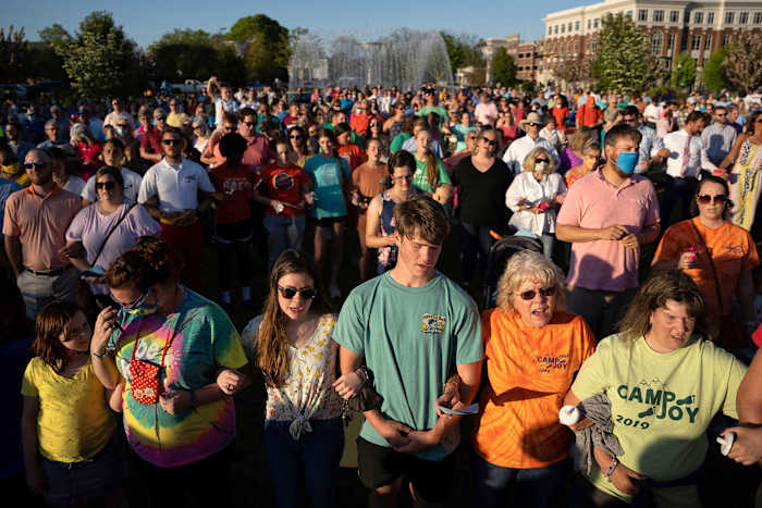 Mourners gathered for a vigil in Rock Hill the week of the shooting.