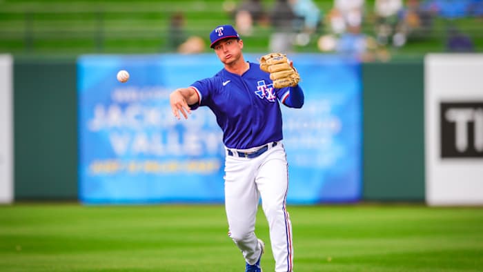 At least one "expert" projects that middle infielder Justin Foscue will make the Texas Rangers' Opening Day roster.