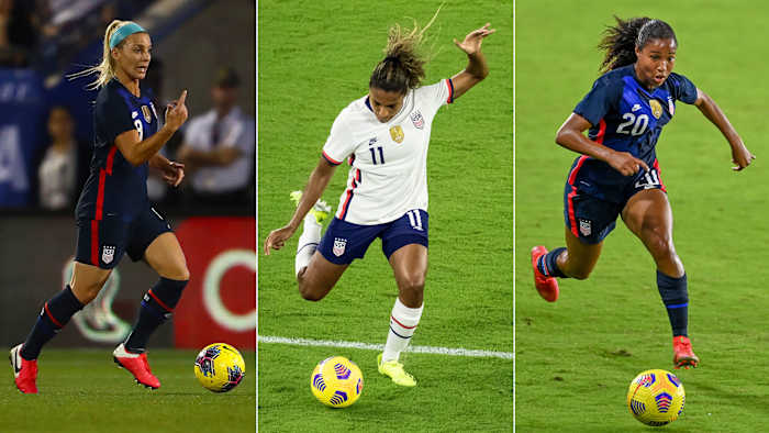 USWNT's Julie Ertz, Catarina Macario and Midge Purce
