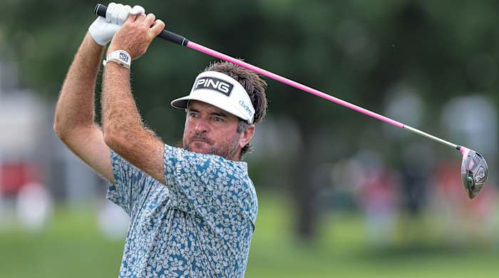 Bubba Watson plays at the 2021 Travelers Championship