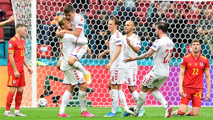 Denmark beats Wales at Euro 2020