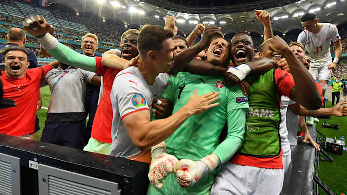 Switzerland and Yann Sommer celebrate a stunning upset of France at Euro 2020