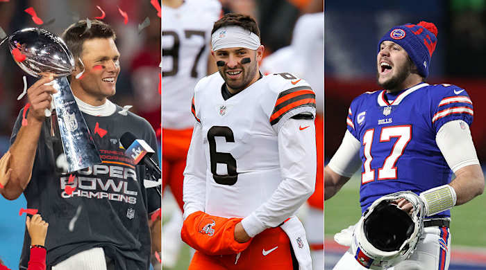 Tom Brady, Baker Mayfield, Josh Allen