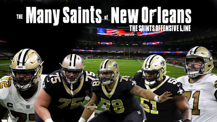 Many Saints of New Orleans Offensive Line