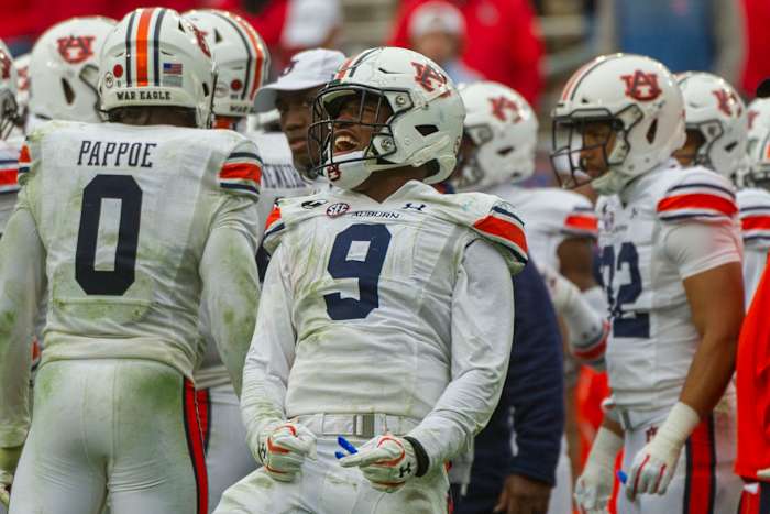 Although small for a traditional linebacker, Zakoby McClain stands out on a talented Auburn defense.