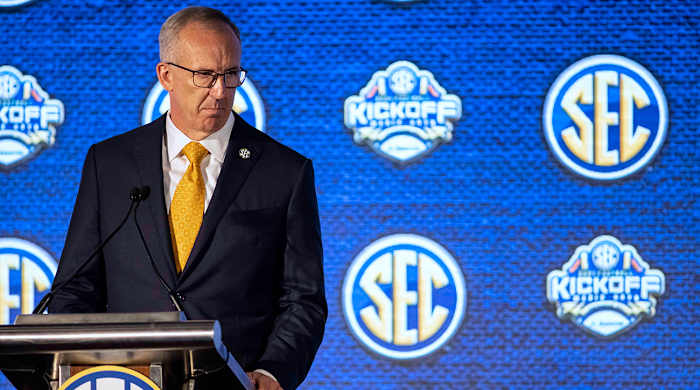 Greg Sankey at SEC Media Days.